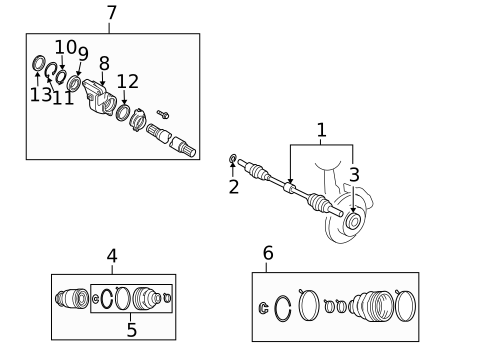 Drive Axles for 2011 Mazda CX-7 #0