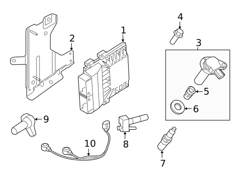 Ignition System for 2018 Lincoln MKX #0