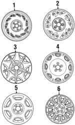 F8OZ1007BA - Suspension: Wheel for Lincoln: Continental Image