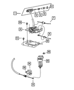 52077561 - Automatic Transmission 4 Speed: Gearshift Handle Button Cap for Jeep: Cherokee, Wrangler Image