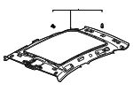 11A867501BK6PS - Body: Headliner for Volkswagen Image