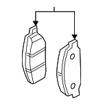 D10606WK0C - : Brake Pads for Nissan Image