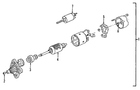 Starter for 1997 Ford Aspire #0