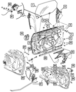 6504055 - Doors and Related Parts: Hex Head Screw for Chrysler: 300M, Aspen, Concorde, PT Cruiser, Sebring, Town &amp; Country, Voyager | Dodge: Caravan, Dakota, Durango, Grand Caravan, Intrepid, Ram 1500, Ram 2500, Ram 3500, Stratus Image