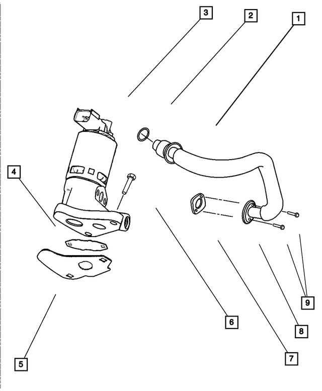 53032778AB - Emission Systems: Egr Tube for Mopar Image image