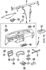 5544116110E0 - : Coin Holder for Toyota: Tercel Image