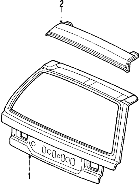 Gate & Hardware for 1990 Honda Civic #1