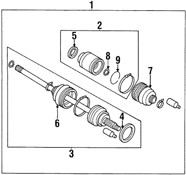 623206070 - : Inner Boot C-Clip for Subaru Image
