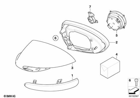 Outside Mirror for 2005 BMW M6 #0