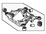 2973500901 - Suspension: Suspension Cross-member for Mercedes-Benz Image