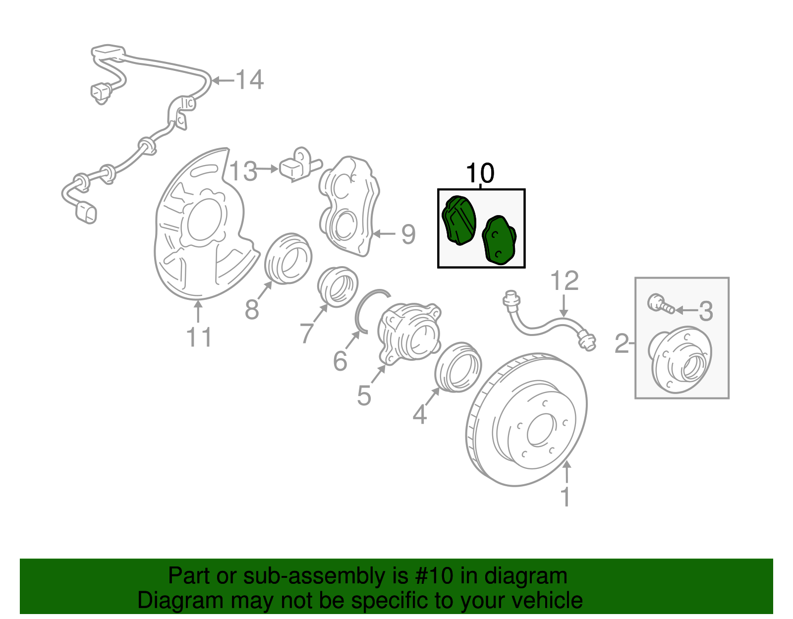 Genuine Toyota Brake Pads Front part# 04465-35290 for 2003