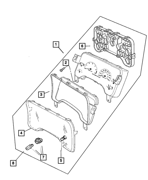 Instrument Panel Cluster for 2004 Jeep Wrangler #0