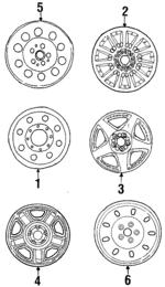 XF2Z1007CB - Suspension: Wheel, Alloy for Ford: Windstar Image
