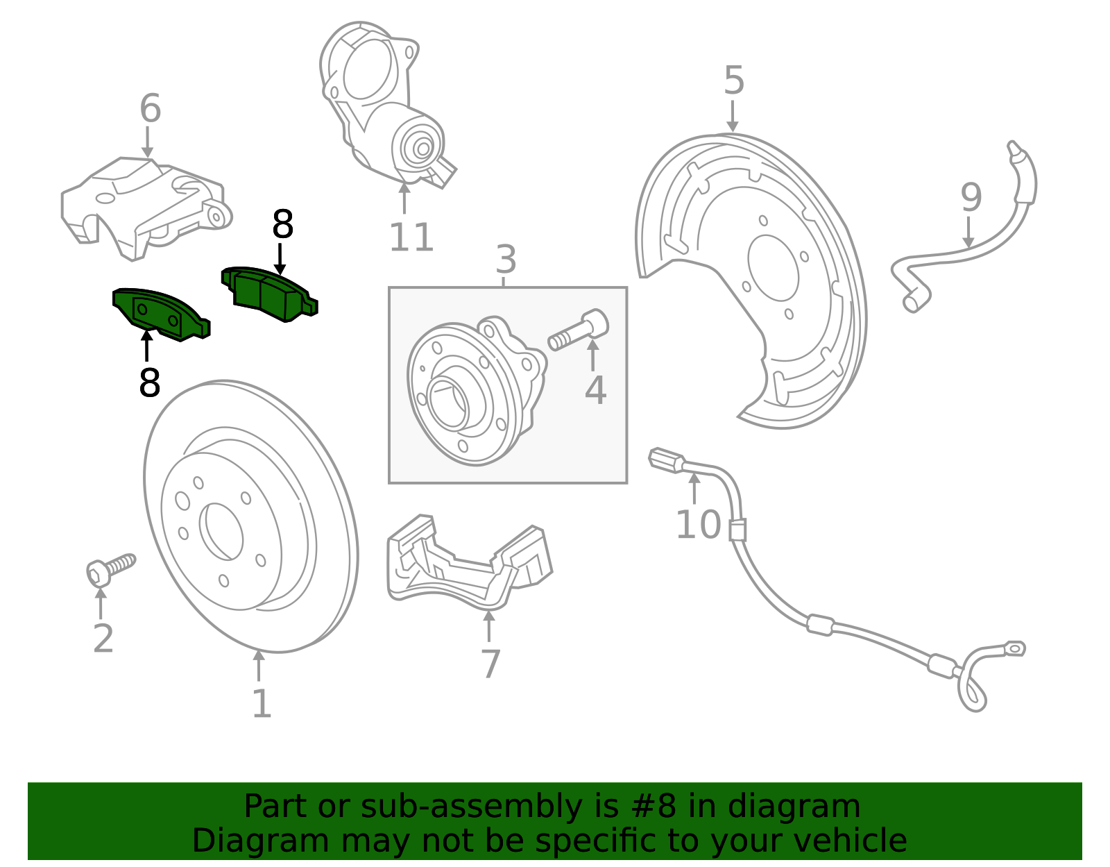 2016-2020 GM Pad Kit (Replaces by Part Number 13527902) 85127904 GM ...