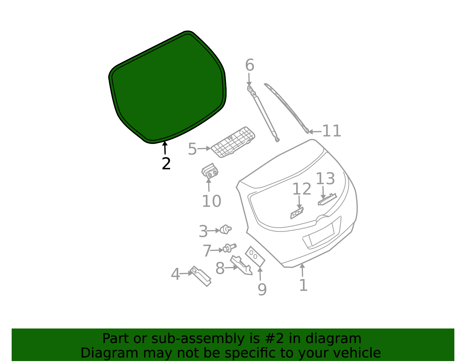 2003-2007 Nissan Murano Hatch Seal 90830-CA010 | Nissan Parts Plus