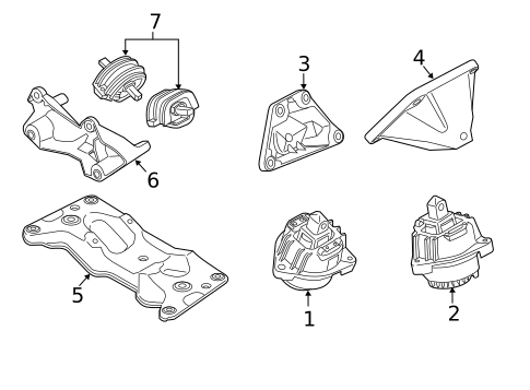Engine & Trans Mounting for 2017 BMW M6 #0