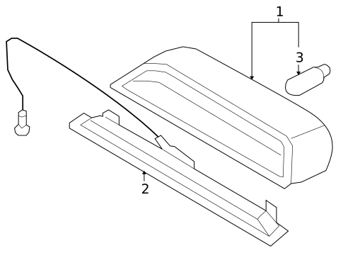 High Mounted Stop Lamp for 2009 Chevrolet Aveo #0