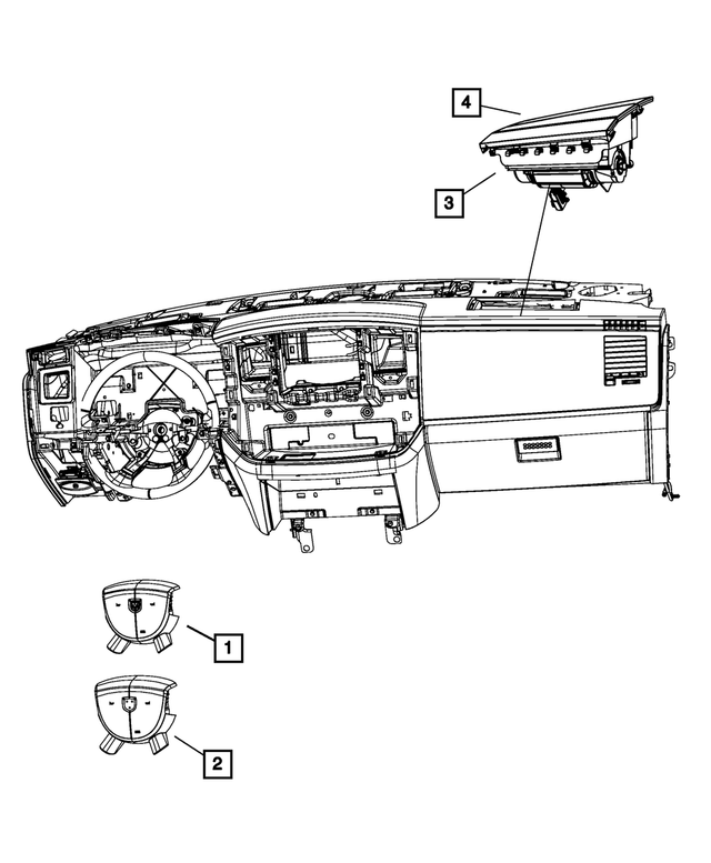CBXZP811AA - Restraints: Driver Air Bag for Mopar Image