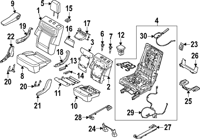 SL1Z14D696D - : Seat Cushion Heater for Ford Image