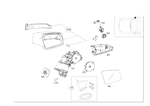 2188104400 - : Mirror Frame for Mercedes-Benz: CLS400, CLS550, CLS63 AMG, CLS63 AMG S Image