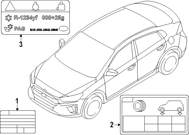 97699DO500 - : AC Label for Kia Image