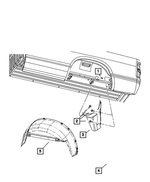 Aperture Panel, Pillar Supports and Cab Back  for 2026 Ram 3500 #2