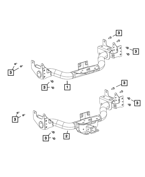 Trailer Tow and Tow Hooks for 2012 Ram 1500 #0