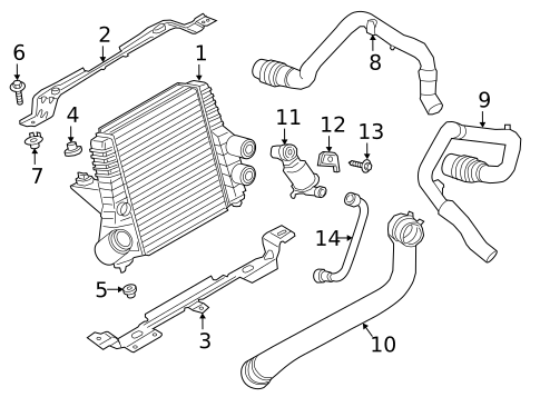 Intercooler for 2017 Lincoln Navigator #0