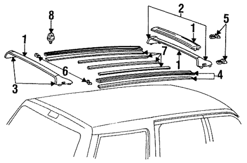 Luggage Carrier for 1994 Ford Explorer #0