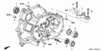 21103PLW000 - Transmission - Manual: PLATE C, OIL GUIDE for Honda Image