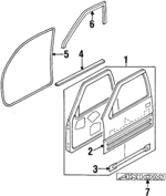 8973122692 - : Belt Weather-Strip for Isuzu Image