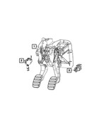 5171645AG - Electrical: Brake And Clutch Pedal for Fiat: 500 Image