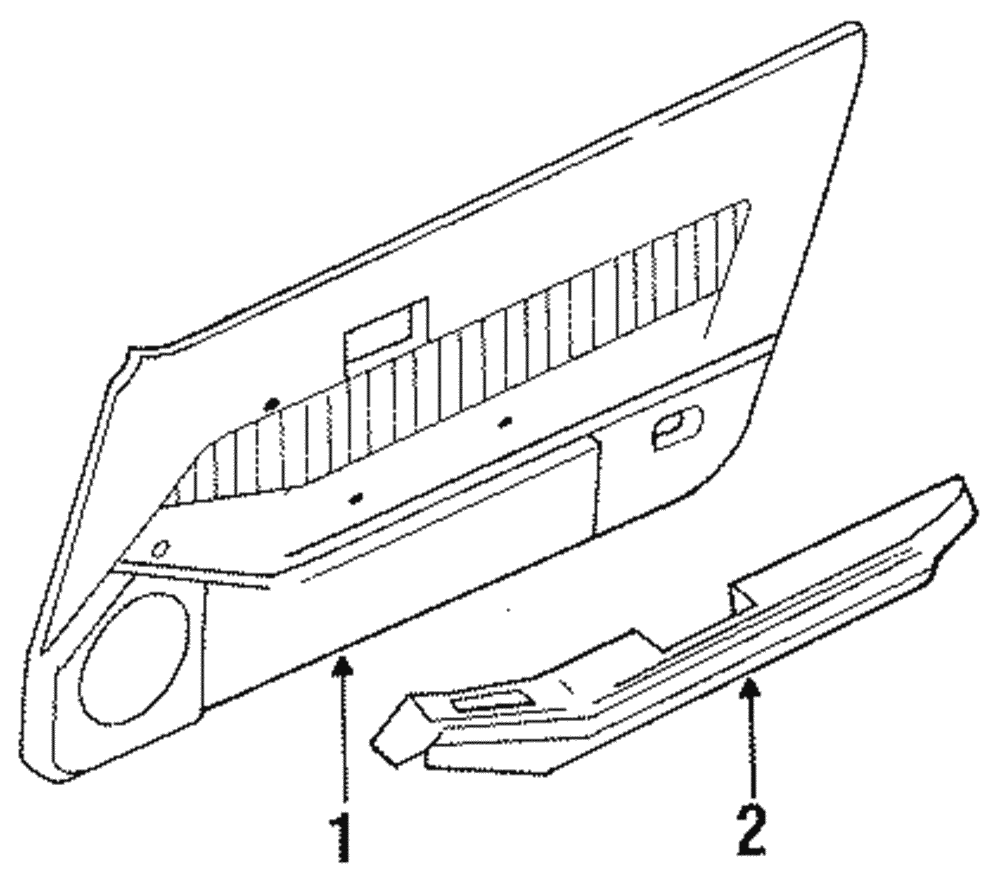 1985-1989 Nissan 300ZX Armrest 80940-11P01 | Arlington