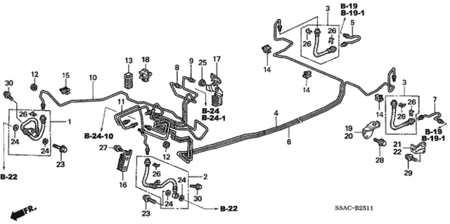 Brake Lines (ABS) (2) for 2005 Honda Civic #0