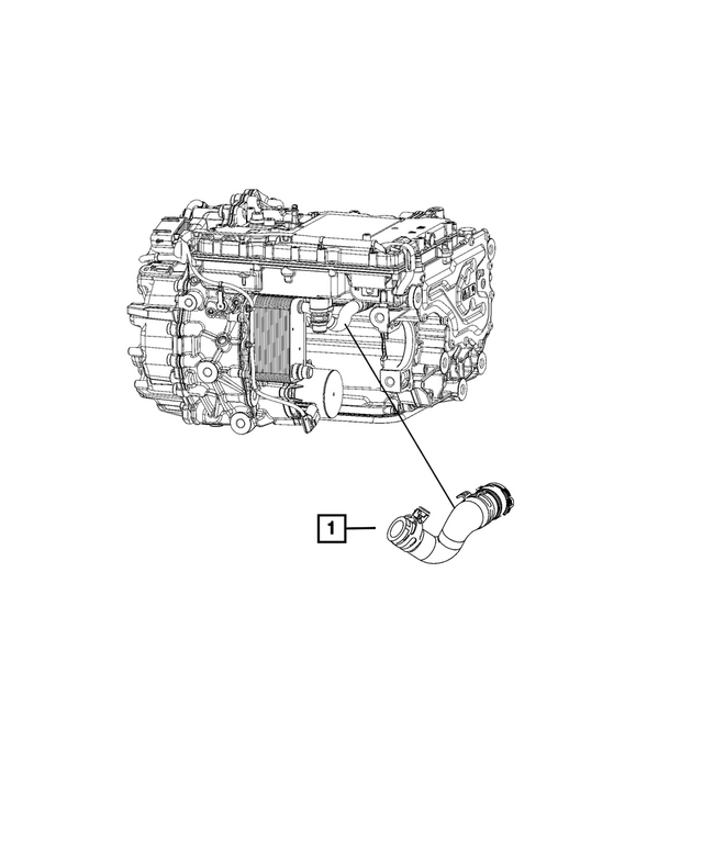 68609946AB - : Coolant Hose, Front for Mopar Image