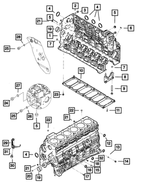 R8003549AA - 6.7L Turbo Diesel; Engine: Short Block Engine for Mopar Image