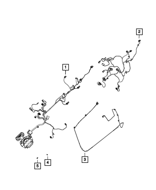 « 68092361AG – Electrical : Porte Avant Cablage, Porte Avant Gauche pour Mopar Image »