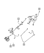 68092361AG - Electrical: Front Door Wiring, Left for Ram: 1500, 2500, 3500 Image