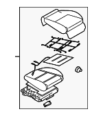 64139AG04CWA - Body: Cushion Assembly for Subaru: Legacy, Outback Image