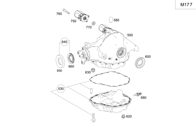 2903505300 - : Rear Axle Differential for Mercedes-Benz Image
