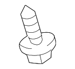 9015960498 - Body: License Molding Screw for Lexus: ES300h, ES350, GS F, GS Turbo, GS200t, GS300, GS350, GS430, GS450h, GS460, IS F, IS200t, IS250, IS300, IS350, LS430, LS460, LS600h, RC F, RC200t, RC300, RC350, RX350, RX350L, RX450h, RX450hL Image