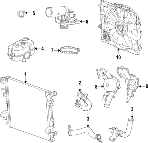 Cooling System for 2025 Jeep Gladiator #0