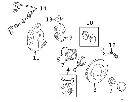 Brake Components for 2017 Lexus GX460 #0