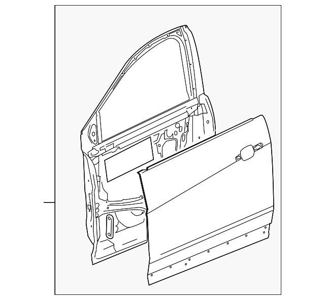 2017-2026 Cadillac XT5 Door Shell - Passenger Side (RH) 84542295 ...