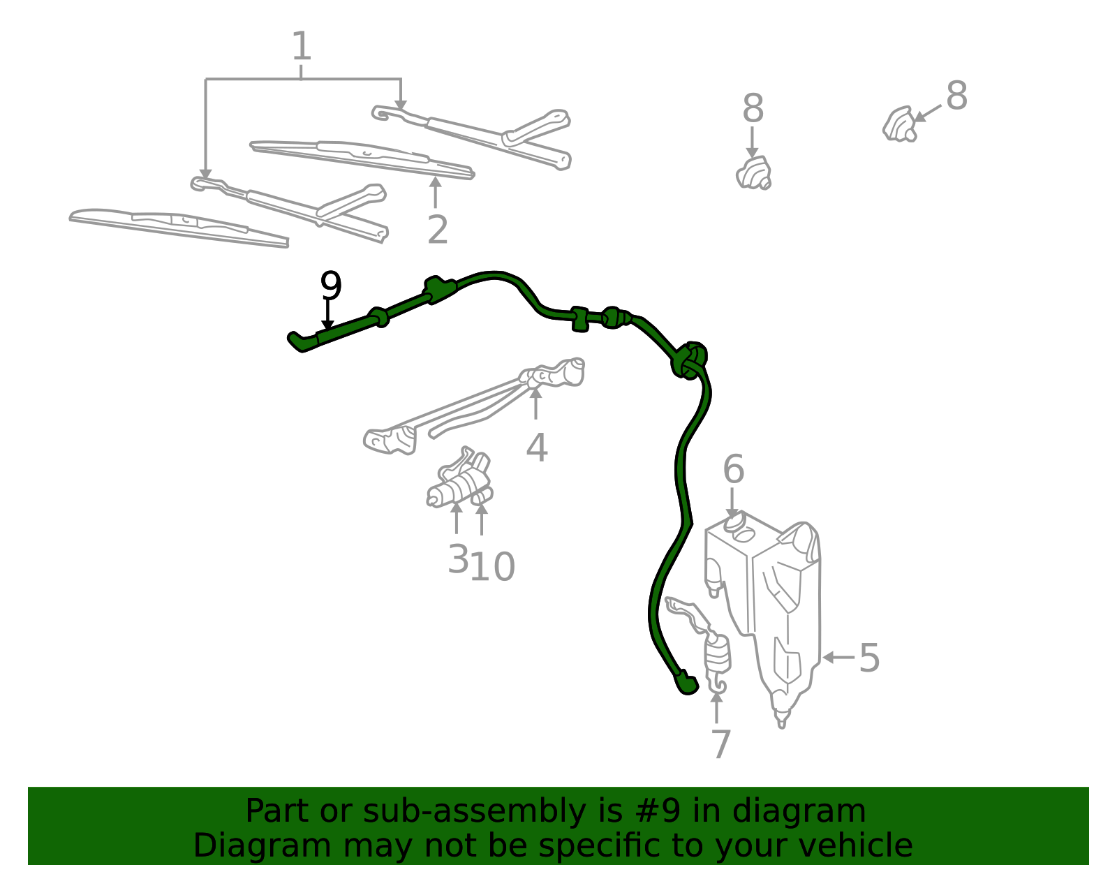 ACDelco Professional Windshield Washer and Vacuum Hose 32803 ACDelco Professional Windshield Washer and Vacuum Hose 32803