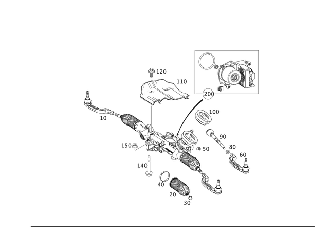 2464607300 - : Steering Gear for Mercedes-Benz Image