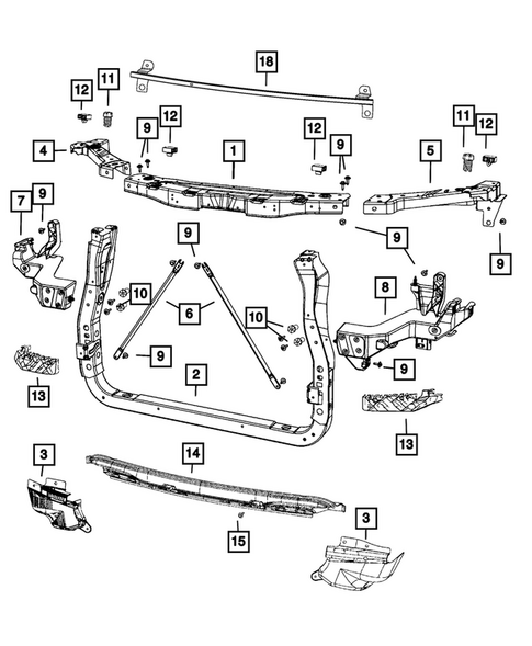Radiator and Related Parts; Charge Air Cooler for 2016 Jeep Grand Cherokee #0