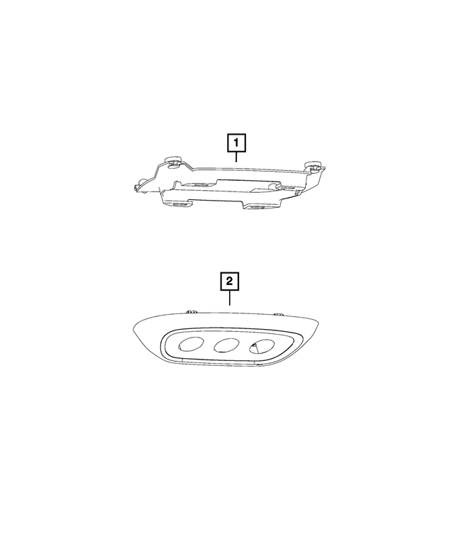 5RU07HDAAA - Interior Trim: Hvac Bezel for Mopar Image