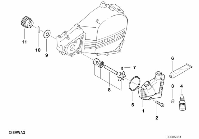 7129903807 - Engine: Isa Screw - M6X25-8.8-zns3 for BMW-Motorrad Image