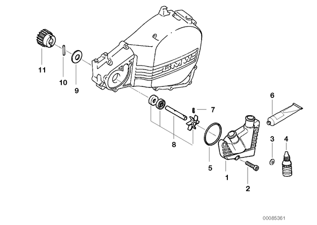 11512343123 - : Clamping Bush - 4X16 for BMW-Motorrad Image